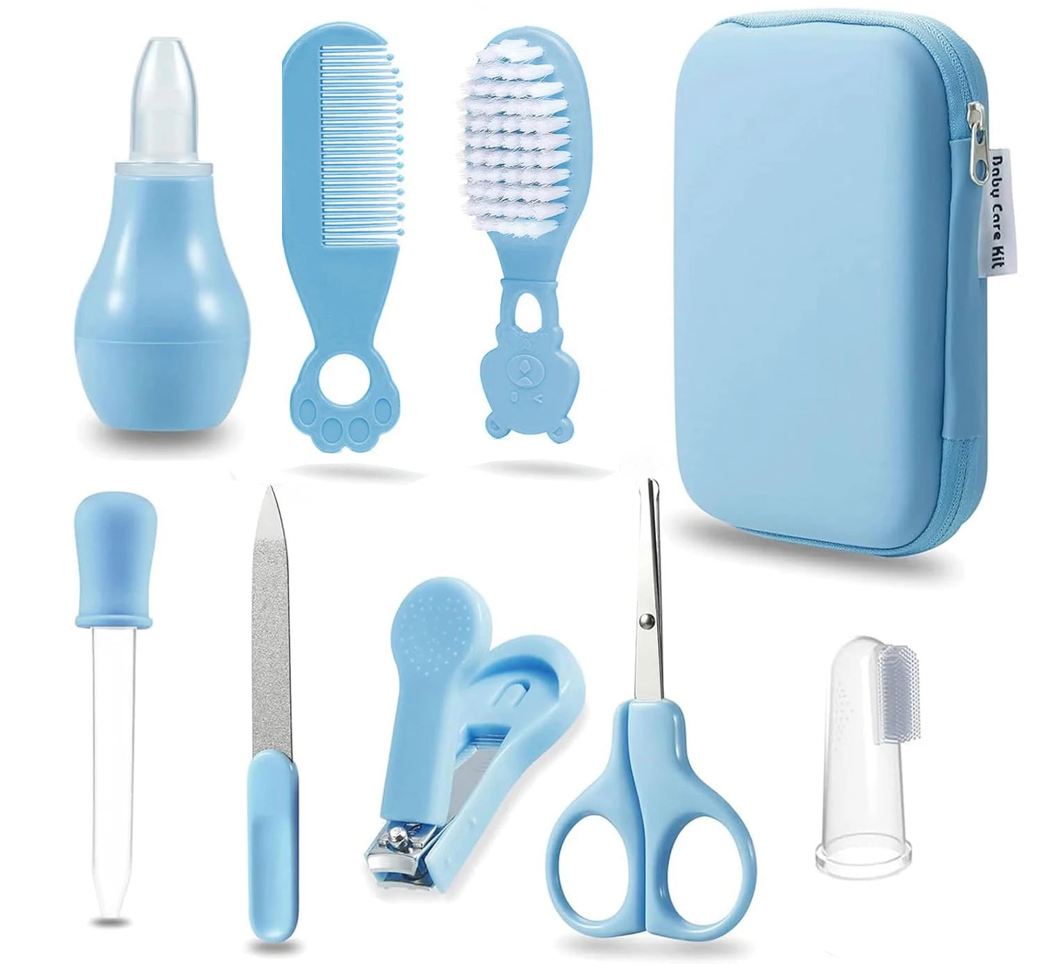 8-Piece Portable Healthcare & Grooming Kit with Case