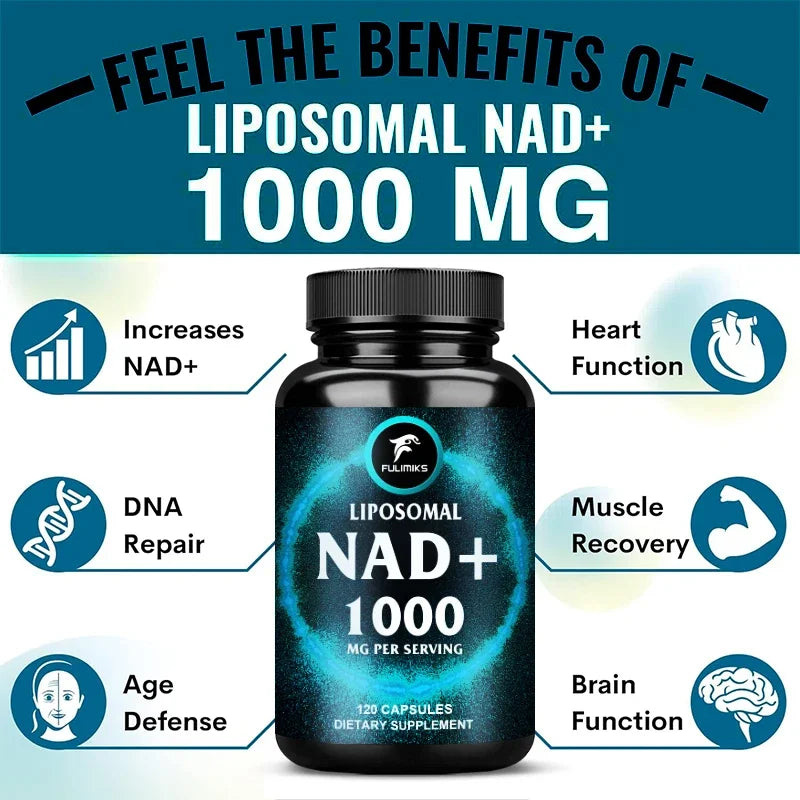 Advanced NAD+ Restoration Formula - Replenish Cellular Energy, Enhance Vitality & Support Cognitive Health, Gluten Free