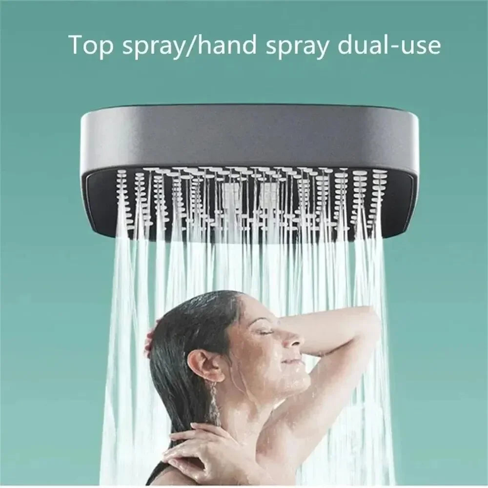 3-Mode Adjustable Shower Head — High Pressure Rainfall Showerhead