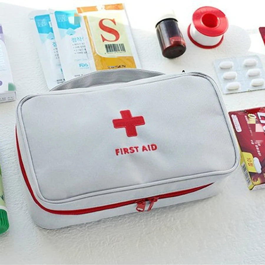 Portable First Aid Kit Bag — Oxford Travel Emergency Medical Storage Case