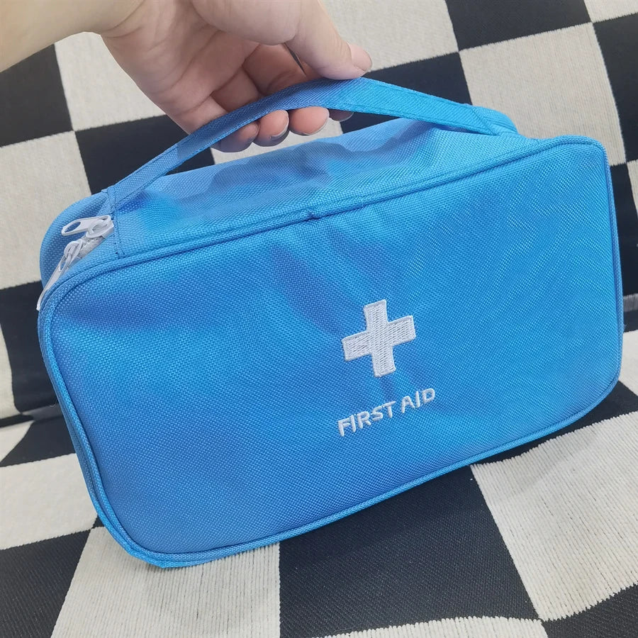 Portable First Aid Kit Bag — Oxford Travel Emergency Medical Storage Case