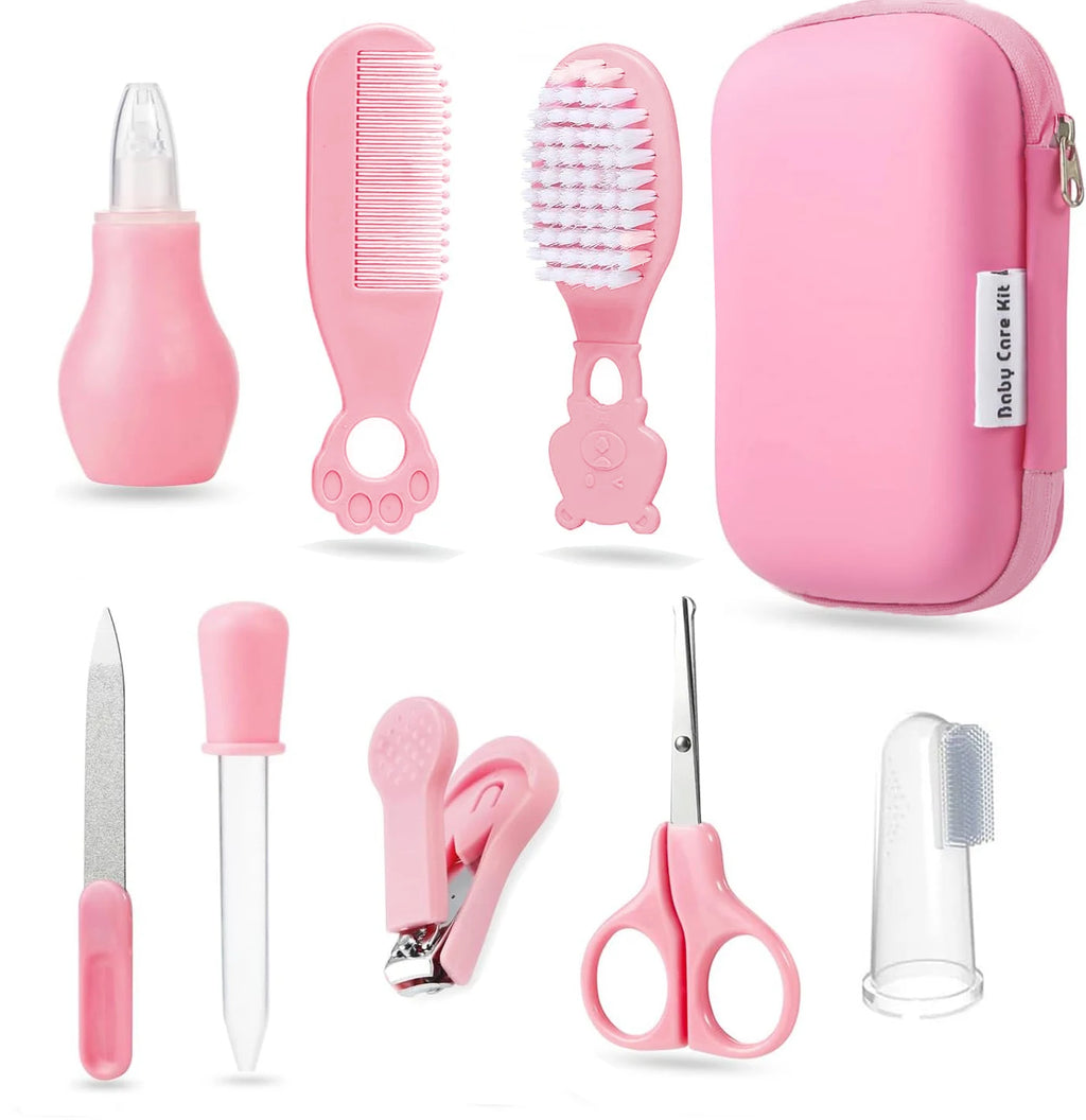 8-Piece Portable Healthcare & Grooming Kit with Case