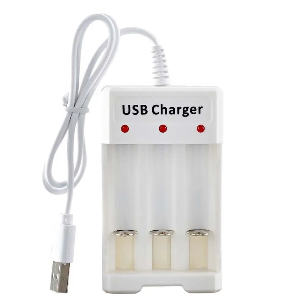 USB Battery Charging Station — AA Lithium Battery Charger