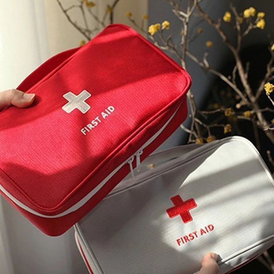 Portable First Aid Kit Bag — Oxford Travel Emergency Medical Storage Case