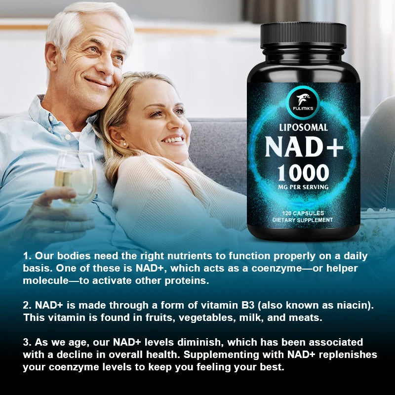 Advanced NAD+ Restoration Formula - Replenish Cellular Energy, Enhance Vitality & Support Cognitive Health, Gluten Free