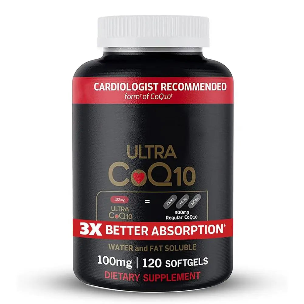 CoQ10 100mg Softgels — Heart Health, Energy & Antioxidant Supplement